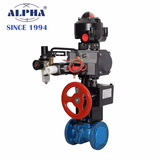 Attuatore per valvola pneumatica Alpha a semplice effetto Rt075sr con riduttore